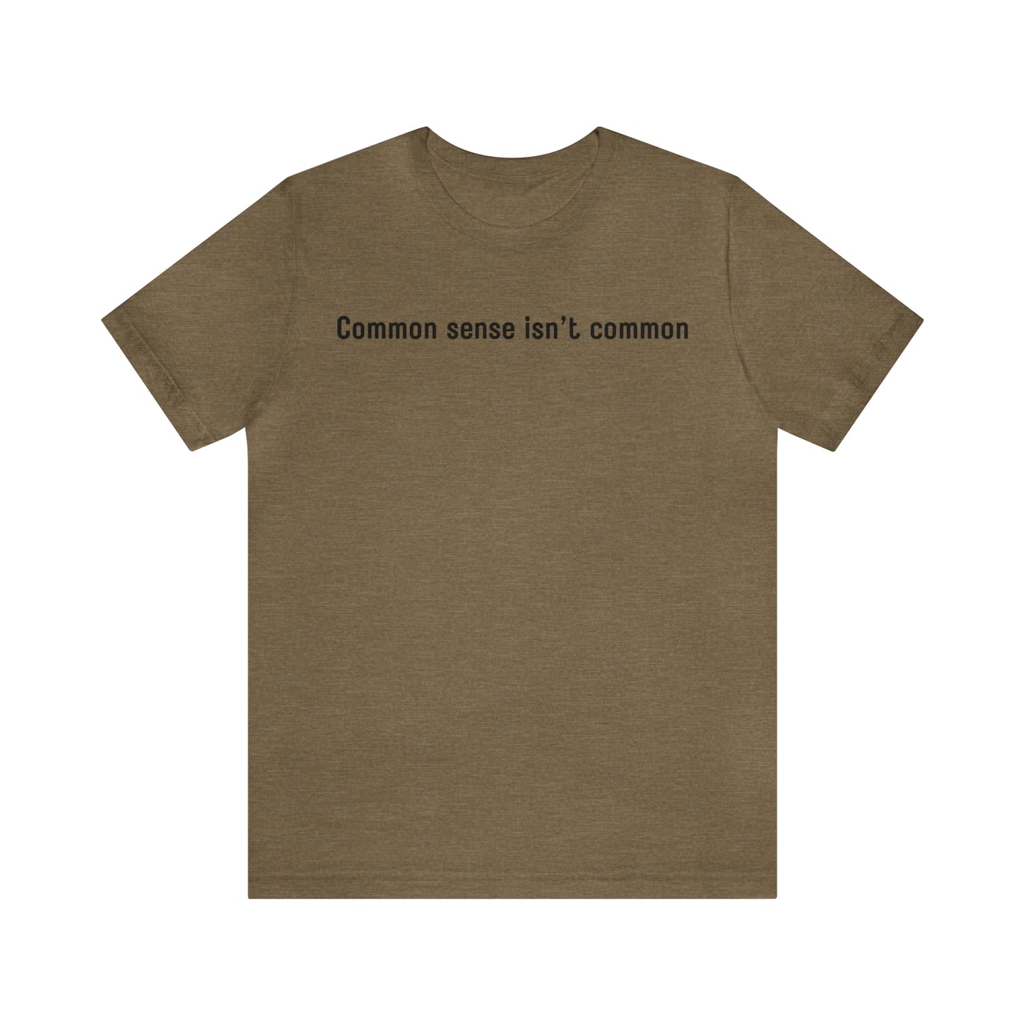 Common sense isn't common